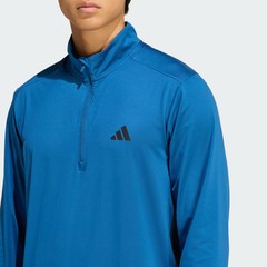 adidas TECH ESSENTIALS WORKOUT 1/4 ZIP Sweatshirt Blue