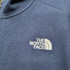 The North Face Men Hoodie M Navy Logo Embroidery Fleece Activewear Gorpcore