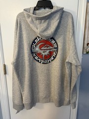 NEW! Men’s Quicksilver Grey Heather Hooded Pullover Size XXL