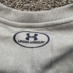 Under Armour Mens Rival Fleece Crewneck Sweatshirt Gray Loose Fit Medium 5647