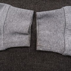 Triple Five Soul Mens Large Henley Knit Hoodie Pullover Sweatshirt Gray