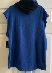 Men’s Spalding Pullover Hooded Royal Space Dyed Athletic Hoodie Blue Size XL