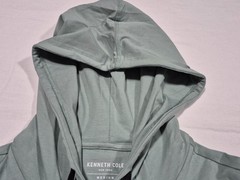 Kenneth Cole New York Long Sleeve Hoodie Shirt –Black /green Core Spring