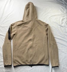 Nike Tech Fleece Hoodie Mens Med Tan Brown Full Zip Activewear Sweatshirt Jacket