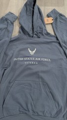 USAF “United States Air Force Veteran” Hoodie / Hooded Sweatshirt – Sz LARGE / L