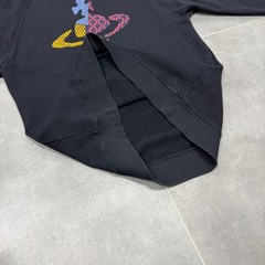 Vivienne Westwood Anglomania Big Logo Men Black Sweatshirt Size M