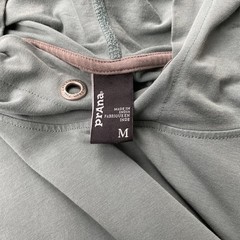 Prana Mens Organic Cotton Hoodie Green Van Graphic Pullover Sweatshirt Medium