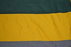 Vintage Gap 90’s Gold Yellow Green Gray Striped Shirt Pullover Sweatshirt Large