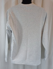 Unbranded Long Sleeve Heathered Gray Sweatshirt Size L Pre-Shrunk Pullover EUC
