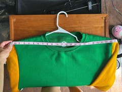 Heritage Hill Green Yellow Color Block 100% Cotton Crewneck Sweatshirt Size 3XL