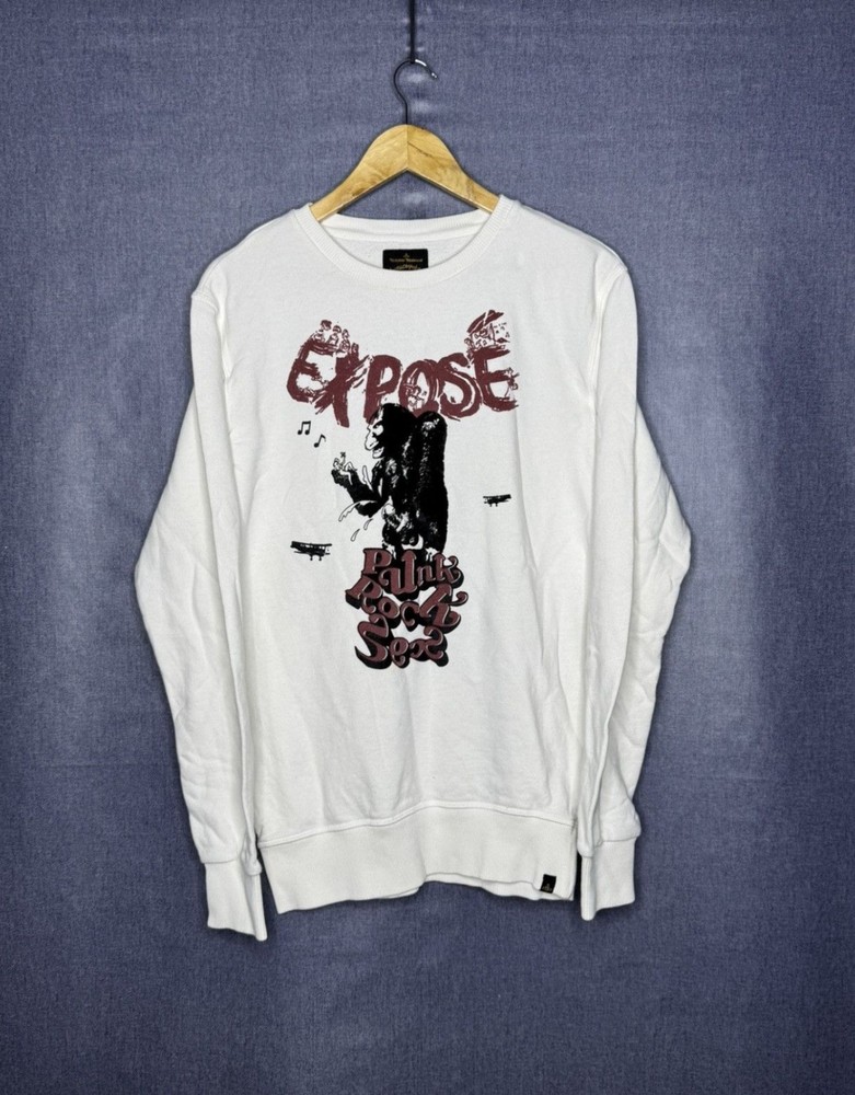 Vivienne Westwood Anglomania Sweatshirt Expose Punk Rock Sex Off White M Size