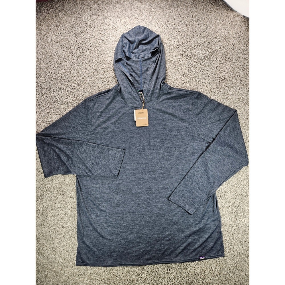 NEW Patagonia Capilene Cool Daily Hoodie Mens 2XL Smolder Blue Base Layer