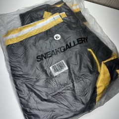Sneak Gallery “Goat” Windbreaker/Short Set Size XL NWT Black Yellow White