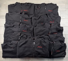 Snap on Dixxon Heavyweight Sherpa Lined Full Zip Hoodie Black NWOT XL