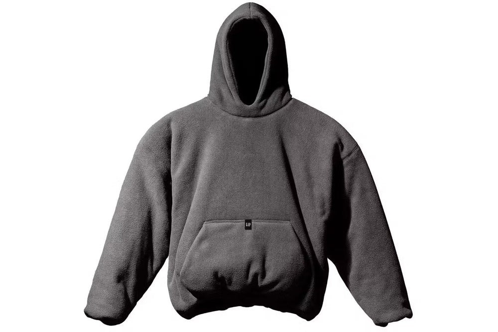 Balenciaga Yeezy Gap Engineered Padded Hoodie Dark Grey, Polar Fleece L