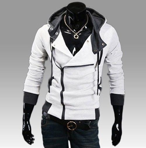 Unisex Casual Slim Fit Stylish Jacket Ziper Hoodie College Blazer New USA Seller