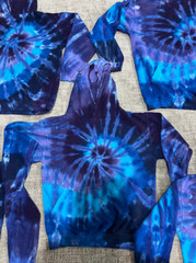 Tie Dye Blue Purple Hoodie – Size XL- New, Never Been Worn! – Pre-shrunk!