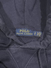 Polo Ralph Lauren Hoodie Navy Blue With Red / White Racing Striped Men’s Sz S P