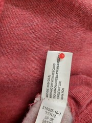 Old Navy Basic Issue Men Hoodie XL Red Full Zip Raglan Sleeve Pockets Casual