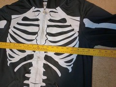 New Skeleton Jacket Hoodie Members Only The Chive Mens Size Large Full Zip