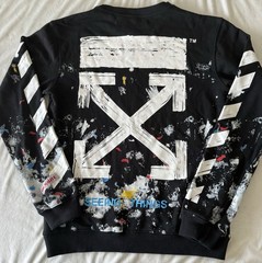 Off-White Seeing Things Galaxy Brush Designer Sweater M Virgil Abloh (655)