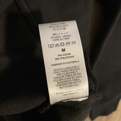 Stussy Basic Black Pullover Hoodie Size M
