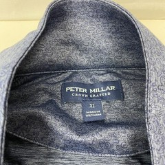 Peter Millar Crown Crafted Mens XL Extra Large Dark Blue Paisley Sweatshirt