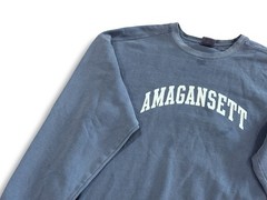 DISTRESSED AMAGANSETT LONG ISLAND NY HAMPTONS XXL EAST END CREW NECK SWEAT SHIRT