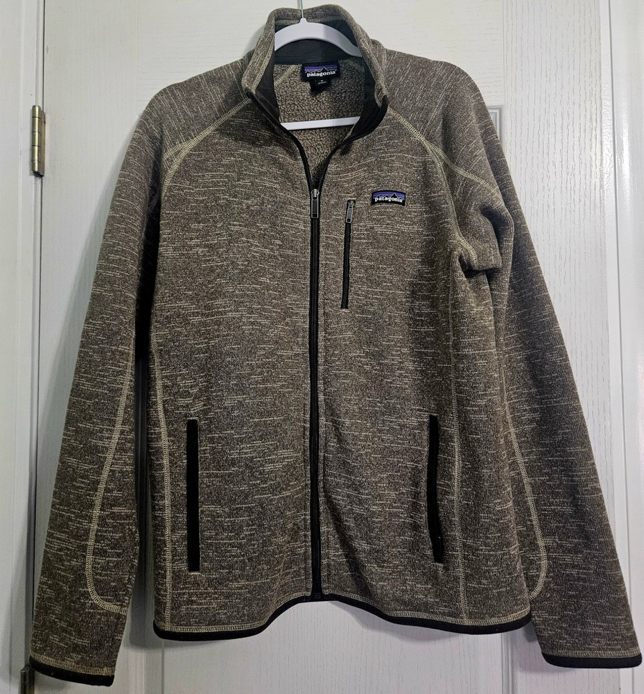 PATAGONIA Microfleece 1/4 Zip Pullover Sweatshirt Tan M for fall, Winter, Spring