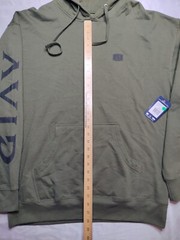 AVID Merica Fatigue Fishing Hook Green Double-Sided Pullover Hoodie – Men XL NEW
