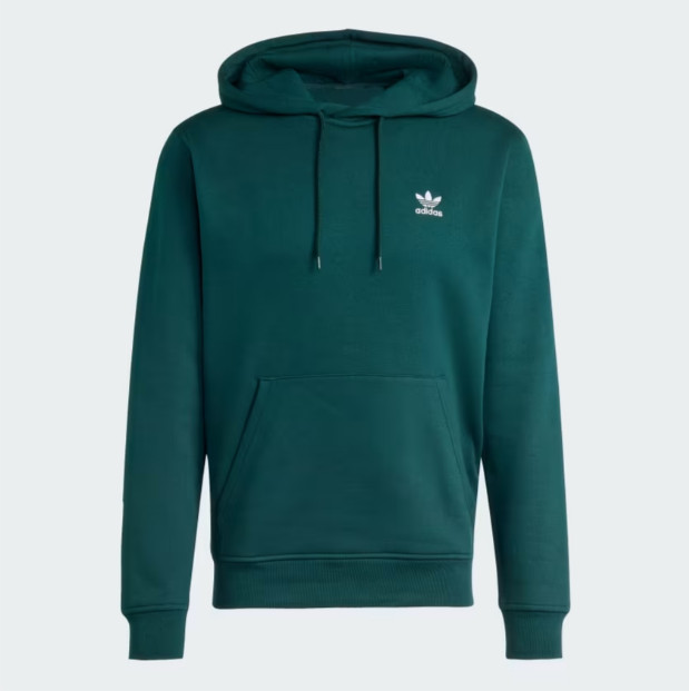 Adidas Trefoil Essentials Men’s Green Pullover Hoodie JZ3589 – Multi Size