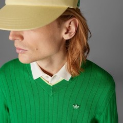 Adidas Premium Cashmere Knit Golf Casual Sweater ‘Green’ – Size Medium (M)