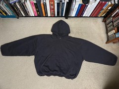 Yeezy GAP Engineered by Balenciaga Logo Hoodie SMALL Mens OVER-SIZED grey men’s