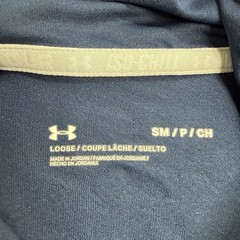 Under Armour Iso-chill Hoodie Shirt Mens Small Blue Fish Hook Logo Boat Light