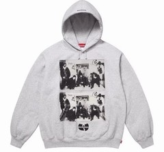 SUPREME/WU-TANG CLAN HOODED SWEATSHIRT (Grey) (L) Hoodie US Seller