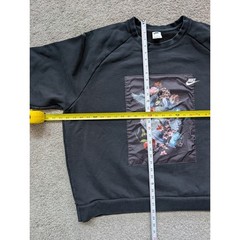 Nike DD6515-010 Sweatshirt Mens 3XL Cotton Black Floral Graphic Patch Pullover