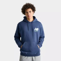 New Balance Athletics Chenille Fleece Men’s Pullover Hoodie Blue Sz. XL NWT