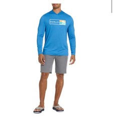 Hurley Men’s Sunny Side Hybrid Stretch Hooded UV T-Shirt