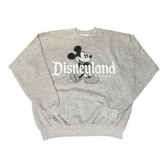 Disneyland Resort Mickey Mouse Gray Fleece Pullover Sweatshirt By Hanes Sz L