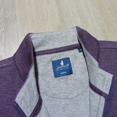 JOHNNIE-O Mens M MEDIUM SULLY PULLOVER 1/4 ZIP ROYAL PLUM PURPLE GOLF SWEATSHIRT