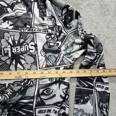Oh Snap! Hoodie Mens Large Gray Comic Graphic Fleece Pullover Oh Snap