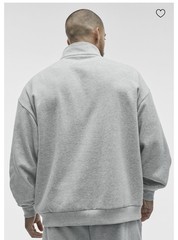 Alo Yoga Accolade 1/4 Zip Pullover Mens Medium Heather Grey New NWT