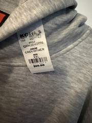 NEW! Men’s Quicksilver Grey Heather Hooded Pullover Size XXL