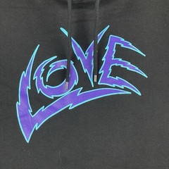 Mens Hoodie Size 3XL Sweatshirt Black Blue Purple L.O.V.E Kodak New With Tags