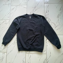 Gildan Heavy Blend Mens Small Black Blank Plain Crewneck Sweatshirt Fleece
