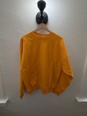 Vintage Hanes ComfortBlend PrintPro Gold Yellow Crewneck Sweatshirt Size L