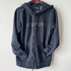 Specialized Mens Size M Legacy Wordmark Zip Up Cycling Hoodie Sweatshirt