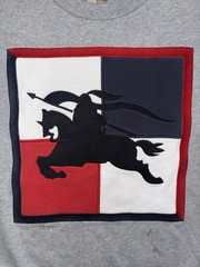 Burberry Equestrian Knight Embroidered Logo Sweatshirt Men’s Size (M) Designer