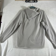 Lululemon Hoodie Mens M Dove Grey Gridliner Fleece Performance Pullover Gym