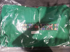 Supreme Collegiate Patchwork Leather Hooded Sweatshirt, Green, XL